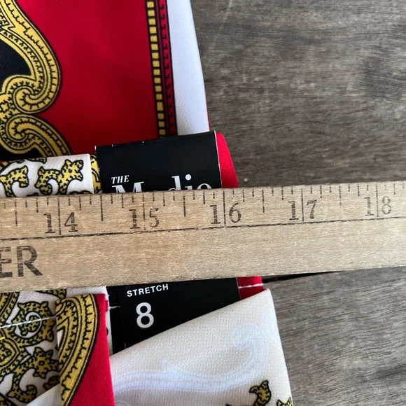 New York & Company 7th Avenue THE MADIE Womens Pants Sz 8 Brocade Pattern NWT - Picture 9 of 16